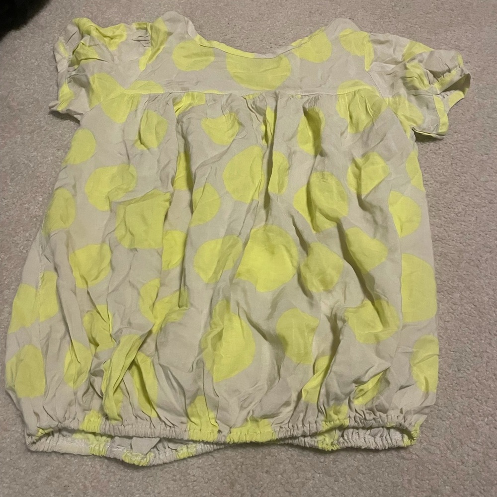 🌾 pretty imported short-sleeved blouse